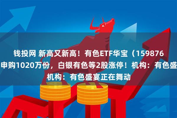钱投网 新高又新高!有色ETF华宝(159876)获资金净申购1020万份,白银有色等2股涨停!机构:有色盛宴正在舞动